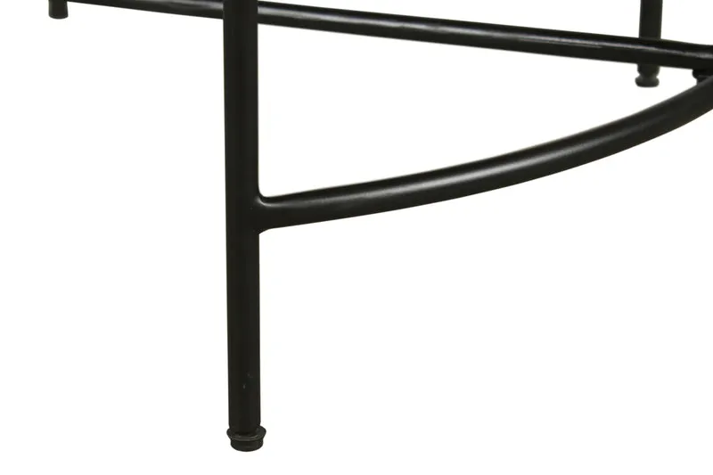 Couchtisch HANNA / Platte Mangoholz massiv / Gestell Metall schwarz / B 60, H 40, T 62 cm