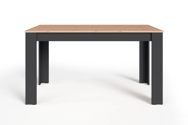 Esstisch NORI / Moderner Küchentisch in Eiche-Optik / Untergestell Melamin anthrazit oder weiß / Großer Tisch / Breite: 120, 140 oder 160 cm
