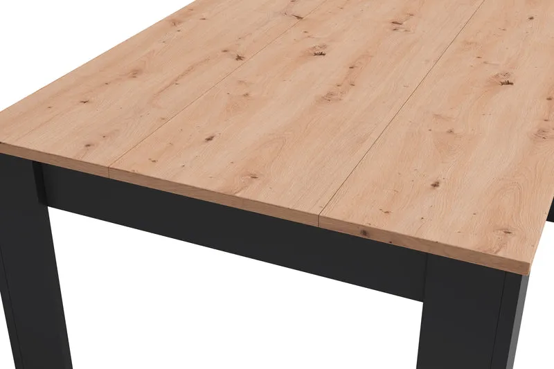 Esstisch NORI / Moderner Küchentisch in Eiche-Optik / Untergestell Melamin anthrazit oder weiß / Großer Tisch / Breite: 120, 140 oder 160 cm