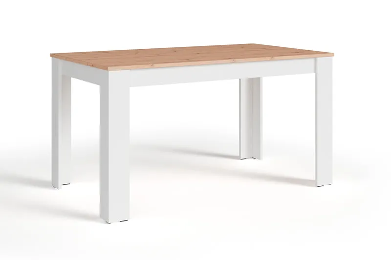 Esstisch NORI / Moderner Küchentisch in Eiche-Optik / Untergestell Melamin anthrazit oder weiß / Großer Tisch / Breite: 120, 140 oder 160 cm