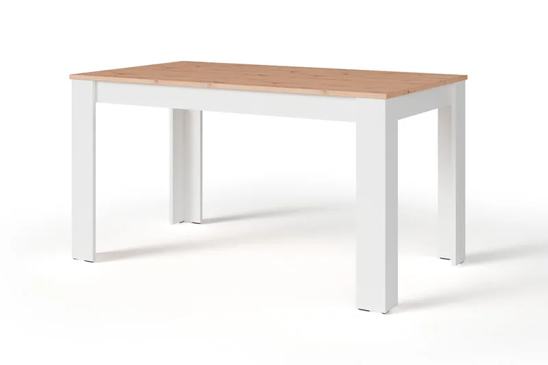 Esstisch NORI / Moderner Küchentisch in Eiche-Optik / Untergestell Melamin anthrazit oder weiß / Großer Tisch / Breite: 120, 140 oder 160 cm