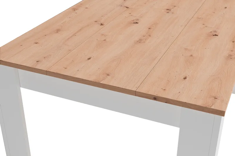 Esstisch NORI / Moderner Küchentisch in Eiche-Optik / Untergestell Melamin anthrazit oder weiß / Großer Tisch / Breite: 120, 140 oder 160 cm