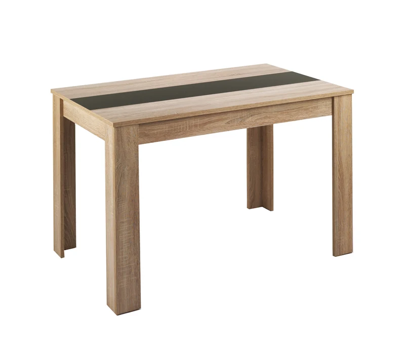 Esstisch NORI / Moderner Küchentisch in Eiche-Optik / Untergestell Melamin anthrazit oder weiß / Großer Tisch / Breite: 120, 140 oder 160 cm