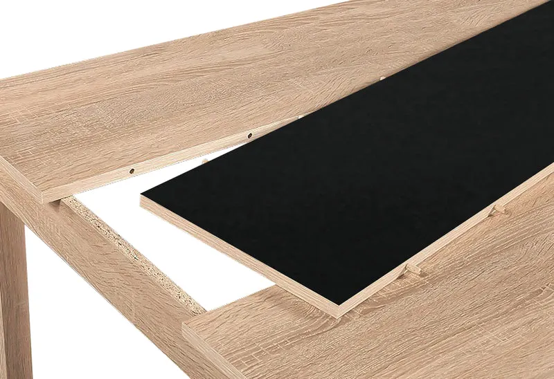 Esstisch NORI / Moderner Küchentisch in Eiche-Optik / Untergestell Melamin anthrazit oder weiß / Großer Tisch / Breite: 120, 140 oder 160 cm
