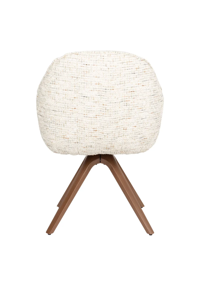 White Label Living Sessel Batoul – Beige, Polyester, 62 × 61 × 82 cm, 2er-Set