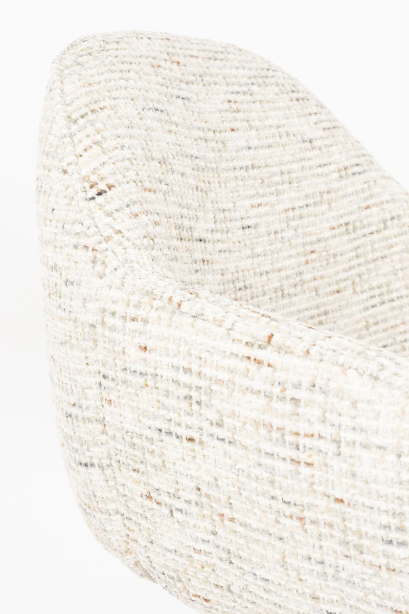 White Label Living Sessel Batoul – Beige, Polyester, 62 × 61 × 82 cm, 2er-Set