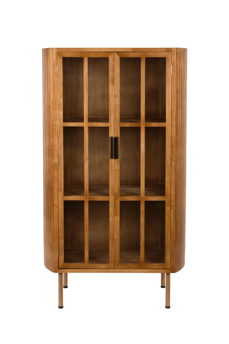 White Label Living Schrank Yaz – Gummibaumholz, 38 × 80 × 140 cm