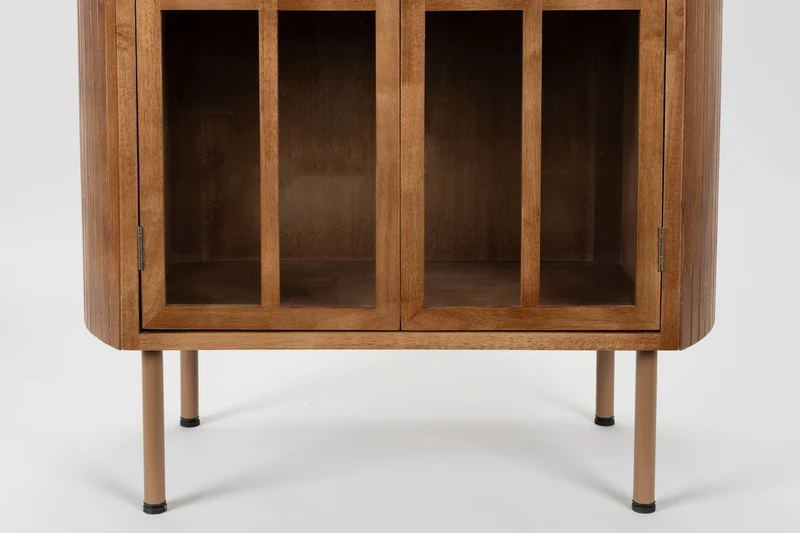 White Label Living Schrank Yaz – Gummibaumholz, 38 × 80 × 140 cm