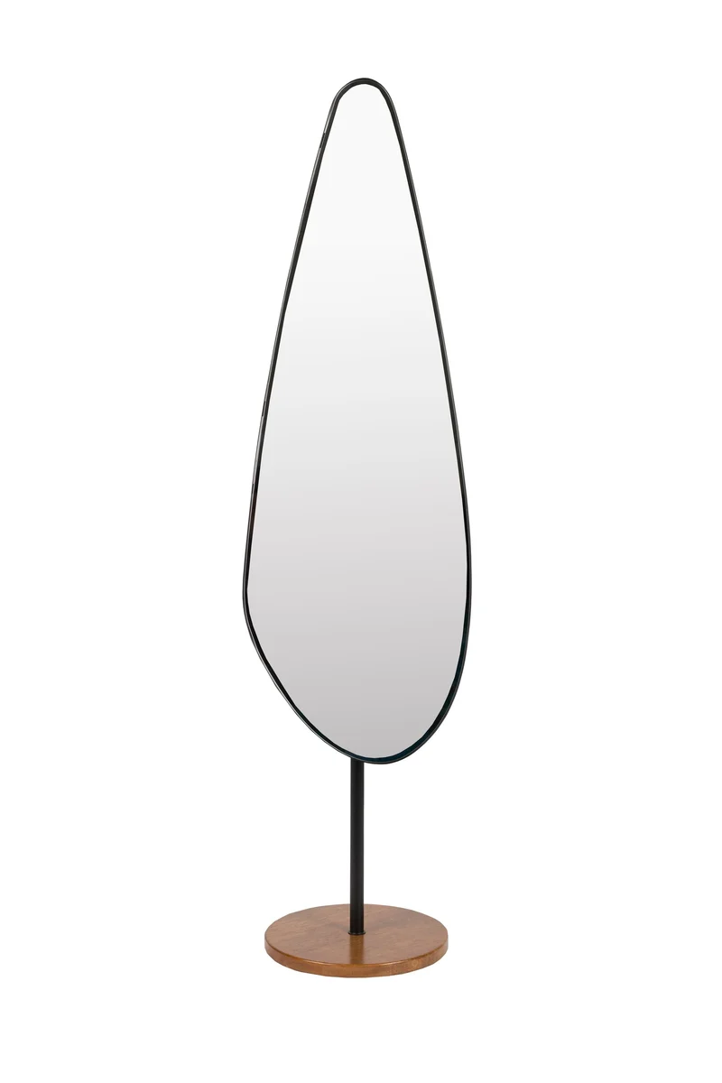 White Label Living Spiegel Dropz – Eisen, 35 × 40 × 135 cm