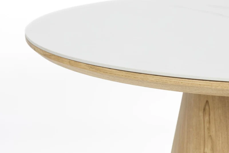 White Label Living Esstisch Almira Oval 200 – Eiche, 200 × 90 × 77 cm