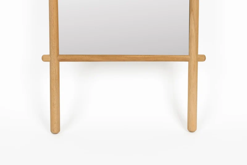 White Label Living Spiegel Solene – Natur, Massives Eichenholz, 3,6 × 58 × 160 cm