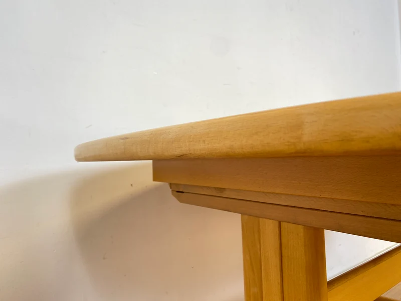 WMK Edler und hochwertiger skandinavischer Designer Esstisch von Skovby Møbelfabrik aus massiver Eiche , 2-fach ausziehbar