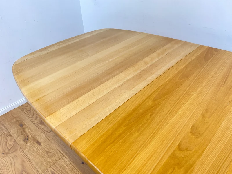 WMK Edler und hochwertiger skandinavischer Designer Esstisch von Skovby Møbelfabrik aus massiver Eiche , 2-fach ausziehbar