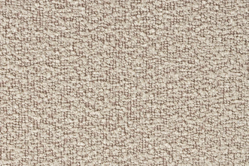 White Label Living Hocker Noxx – Beige, Polyester, 42 × 42 × 46 cm