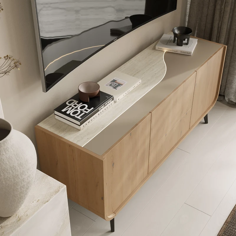 Evanyrouse Raggi 150 cm II TV-Möbel mit Füßen