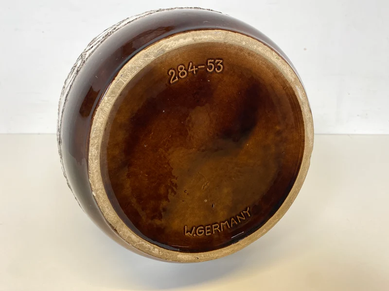 WMK Besonders schöne und sehr gut erhaltene XXL (54cm) Mid-Century Keramik Vase Modell 284-53 von Scheurich