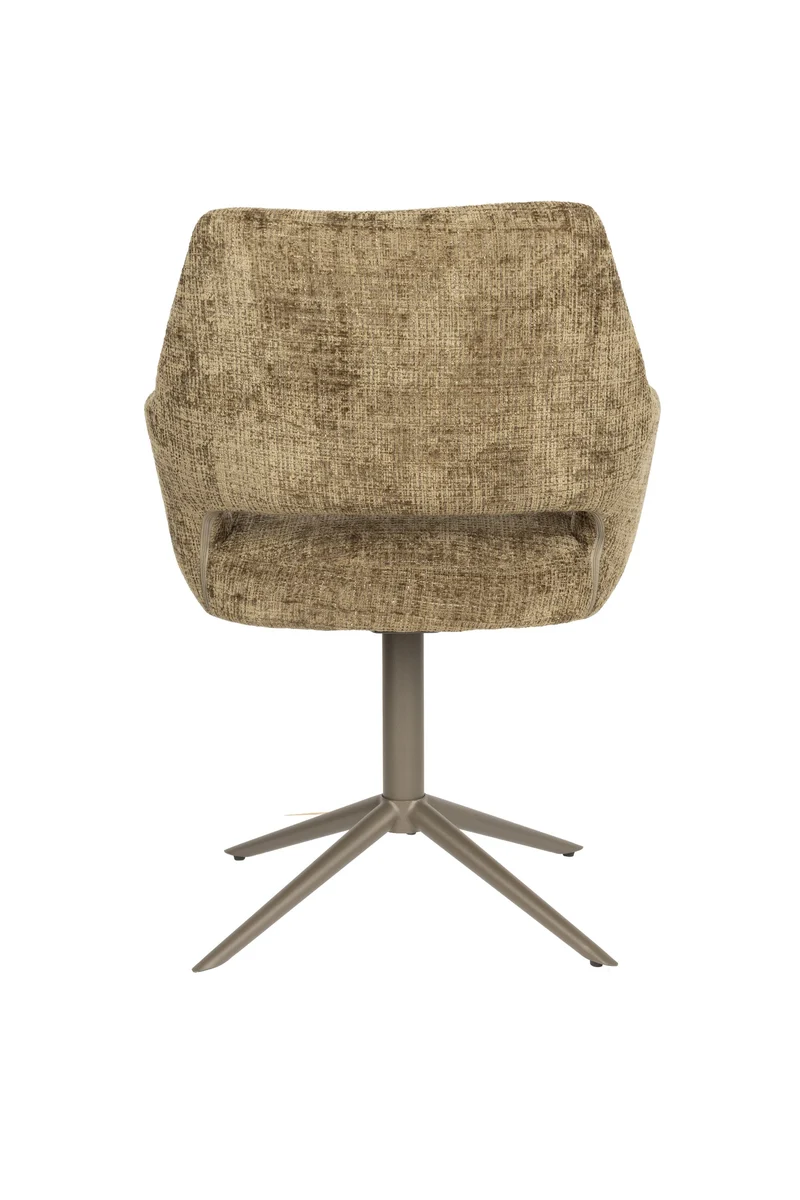 White Label Living Sessel Merel – Grün, Polyester, 62 × 60 × 85 cm, 2er-Set