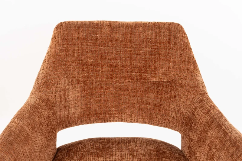 White Label Living Sessel Merel – Rot, Polyester, 62 × 60 × 85 cm, 2er-Set