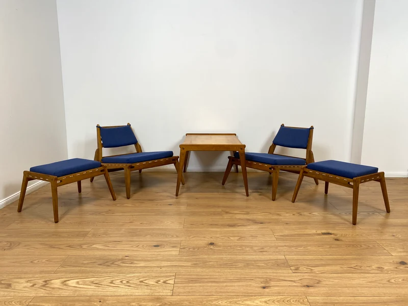 WMK # 1/2 Sehr rarer "Hunting Chair" , das Original aus PGH Erzgebirgisches Kunsthandwerk Annaberg Buchholz in sehr gutem Zustand