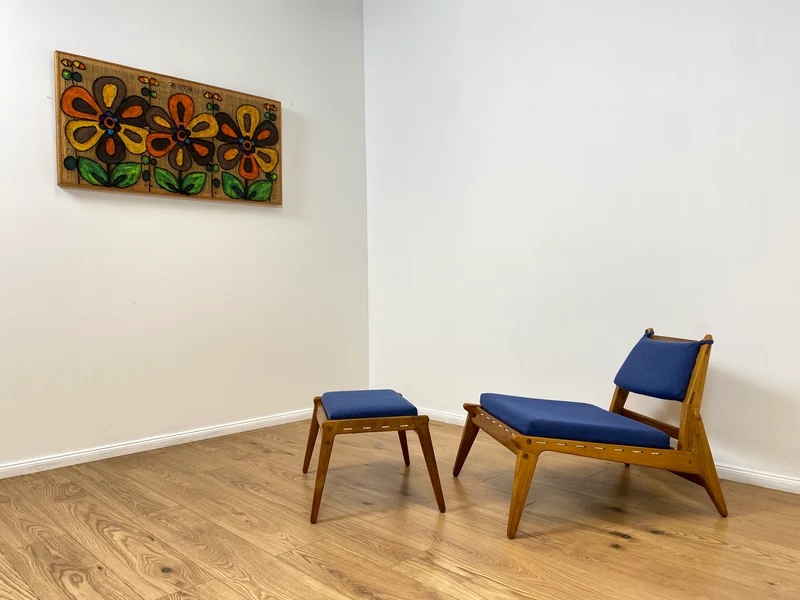WMK # 1/2 Sehr rarer "Hunting Chair" , das Original aus PGH Erzgebirgisches Kunsthandwerk Annaberg Buchholz in sehr gutem Zustand