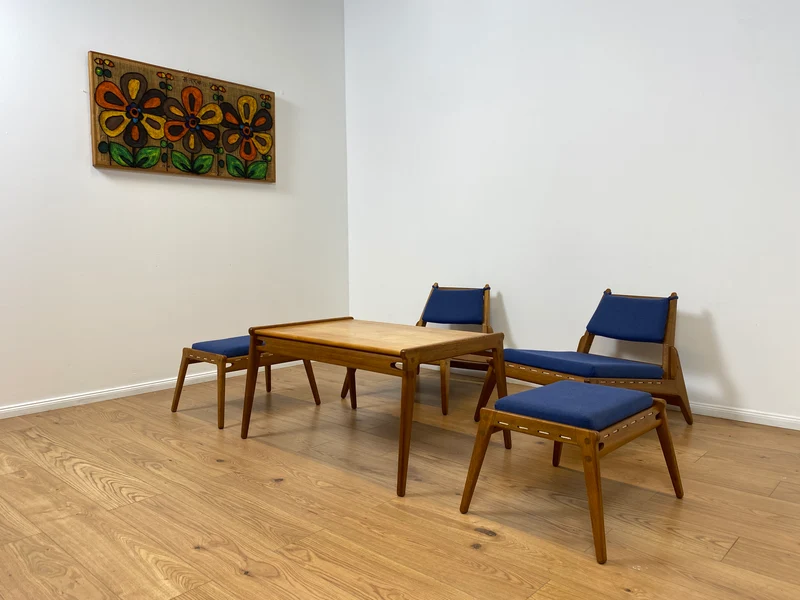 WMK # 1/2 Sehr rarer "Hunting Chair" , das Original aus PGH Erzgebirgisches Kunsthandwerk Annaberg Buchholz in sehr gutem Zustand