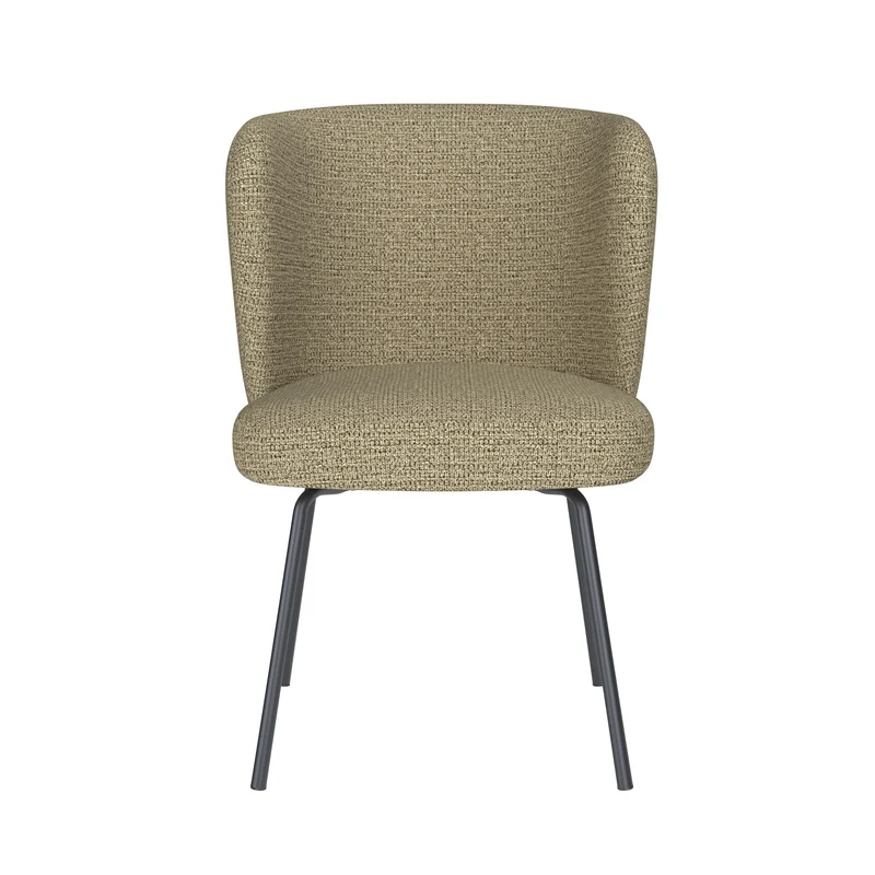 White Label Living Stuhl Stan Grün 4 Metallbeine – 57 × 53 × 82 cm