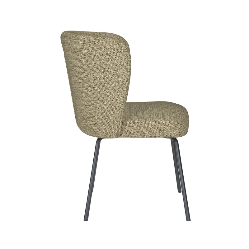 White Label Living Stuhl Stan Grün 4 Metallbeine – 57 × 53 × 82 cm