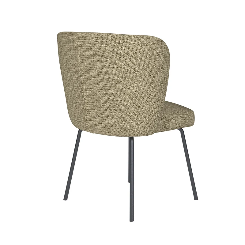 White Label Living Stuhl Stan Grün 4 Metallbeine – 57 × 53 × 82 cm