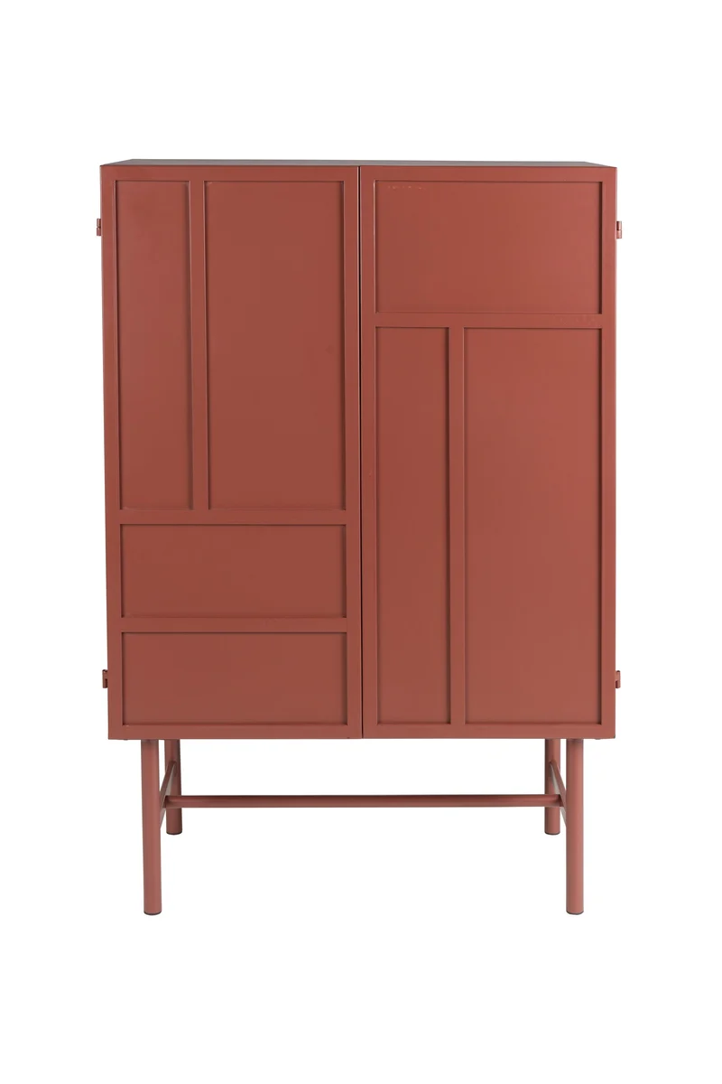 White Label Living Schrank Davis – Eisen, 35 × 70 × 105 cm