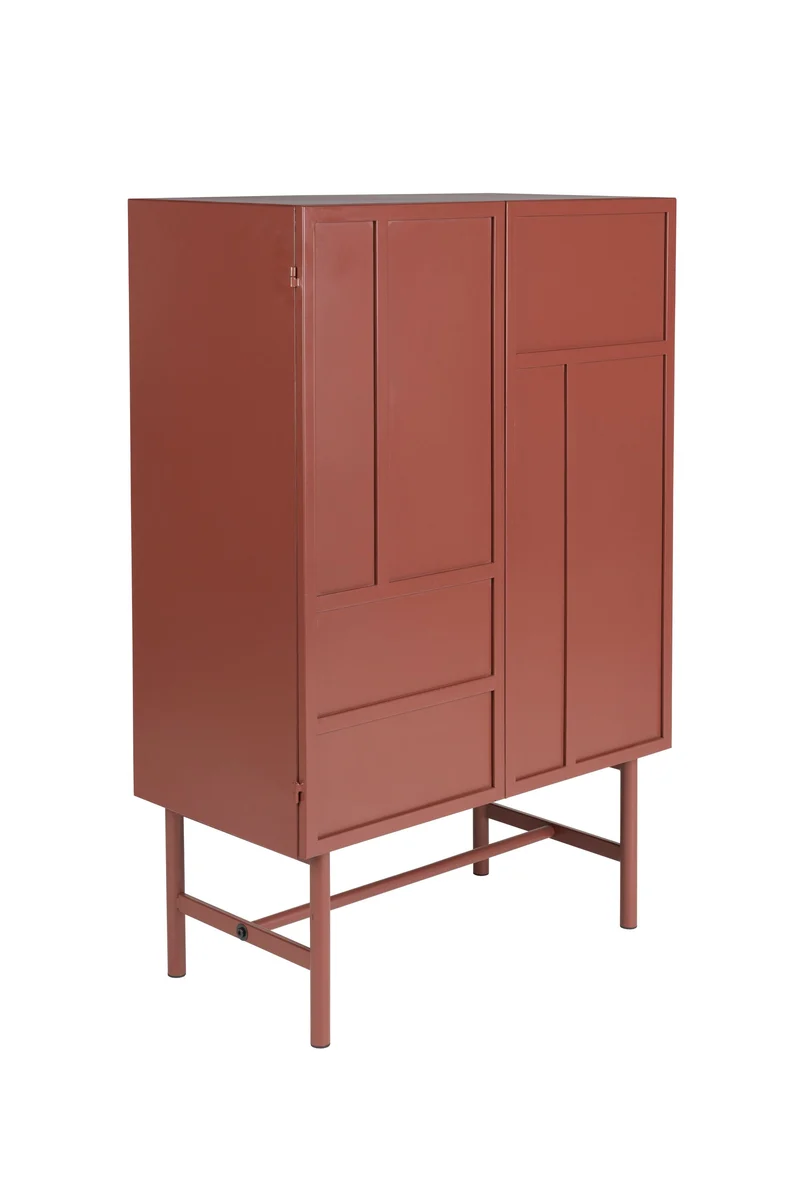 White Label Living Schrank Davis – Eisen, 35 × 70 × 105 cm