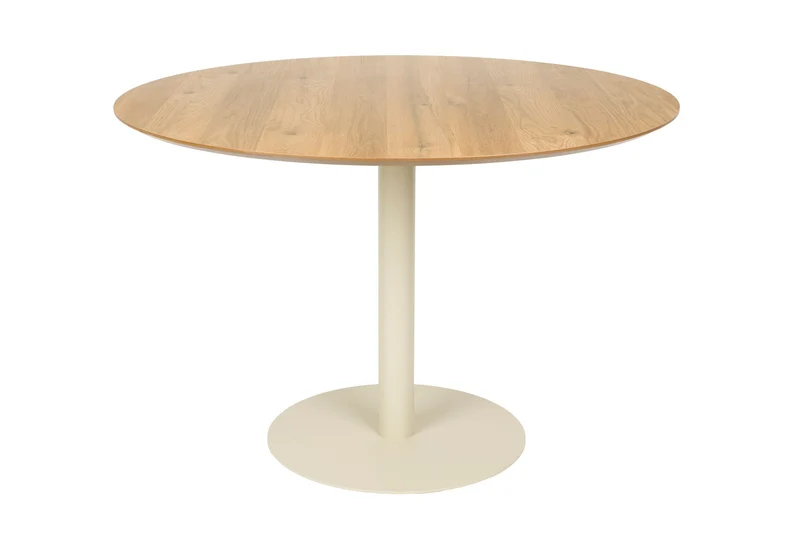 White Label Living Esstisch Steven – Beige, MDF, 110 × 110 × 74 cm