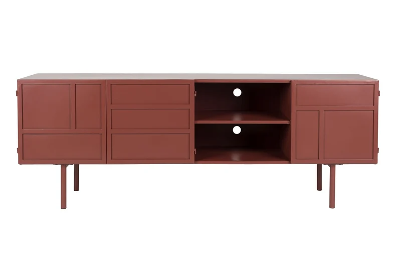 White Label Living Sideboard Davis – Eisen, 36 × 160 × 58 cm