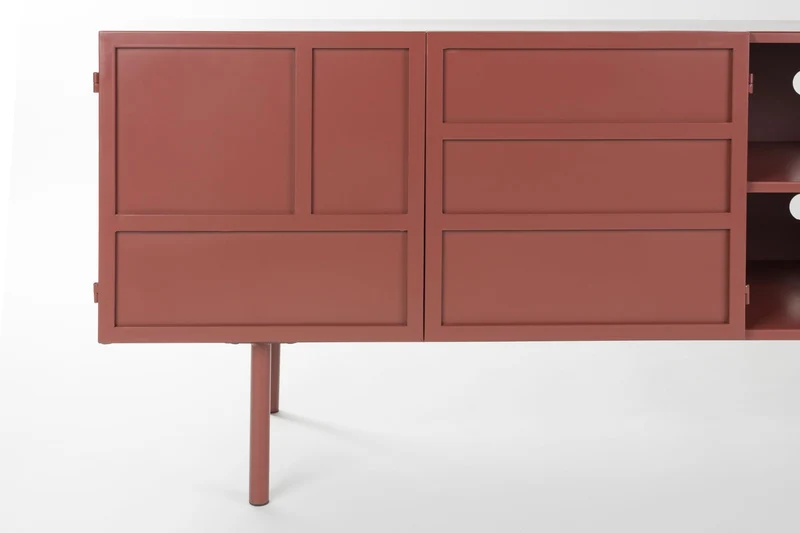 White Label Living Sideboard Davis – Eisen, 36 × 160 × 58 cm