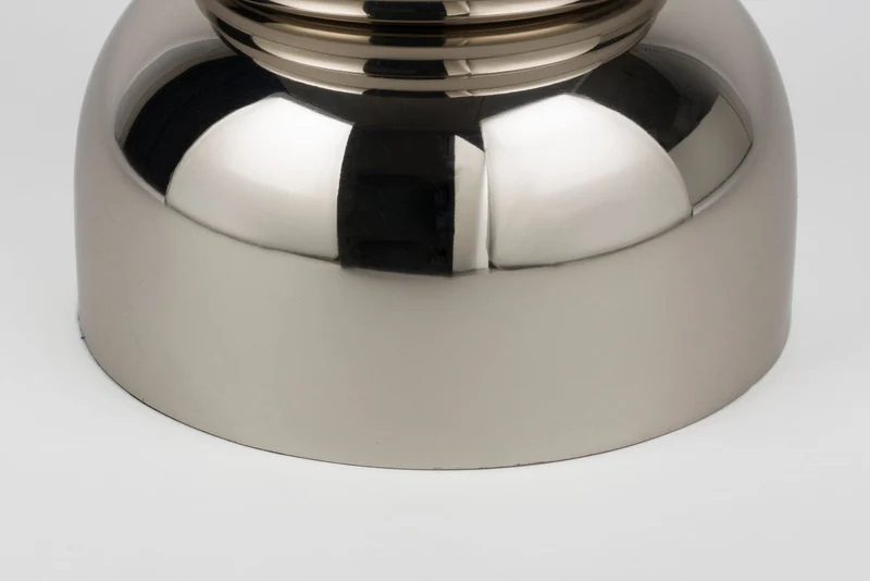 White Label Living Beistelltisch Kinga Silver – Eisen, 29,5 × 29,5 × 48 cm