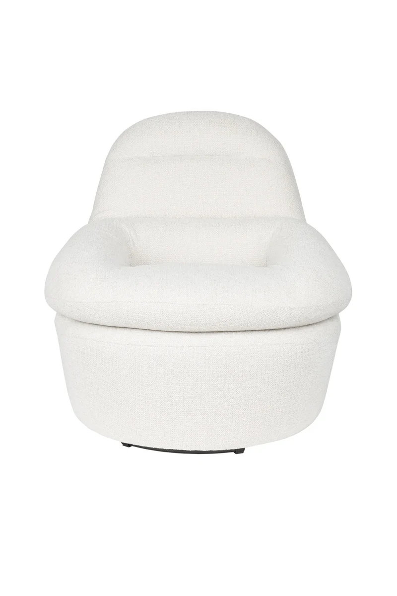 White Label Living Loungesessel Velvoro – Polyester, 84 × 80 × 82 cm