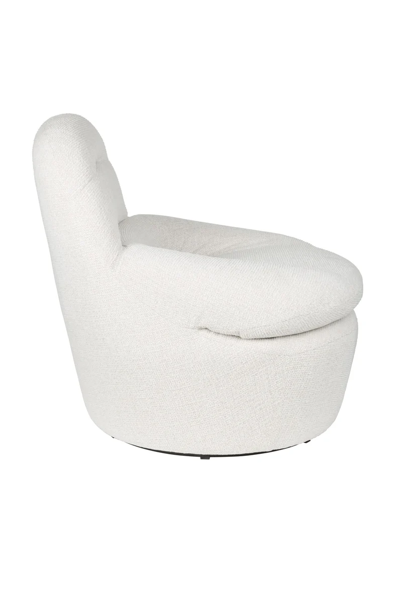 White Label Living Loungesessel Velvoro – Polyester, 84 × 80 × 82 cm