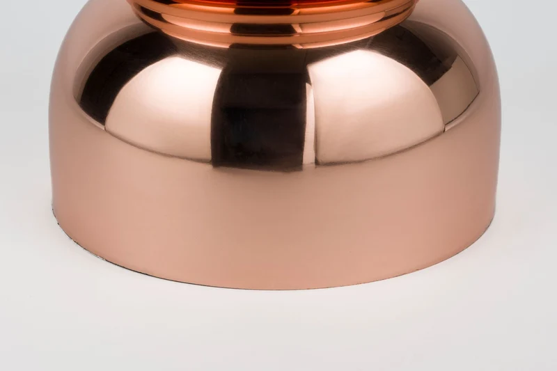 White Label Living Beistelltisch Kinga Copper – Bronze, Eisen, 29,5 × 29,5 × 48 cm