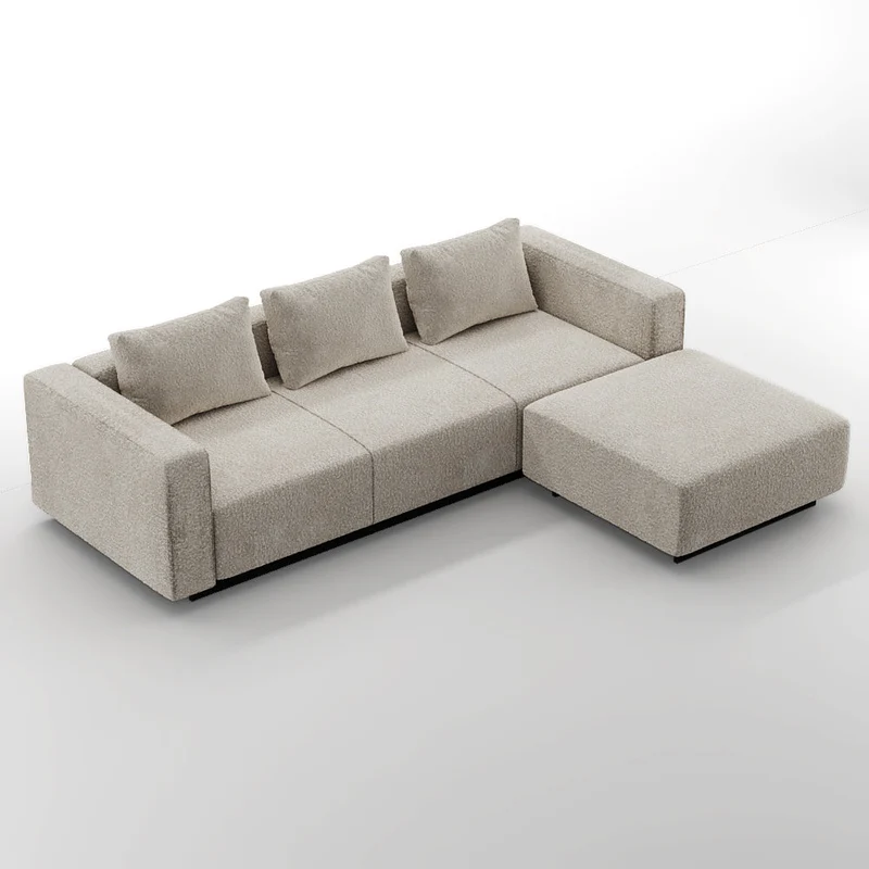 Evanyrouse Laggi 3-Sitzer Sofa mit Chaiselongue rechts