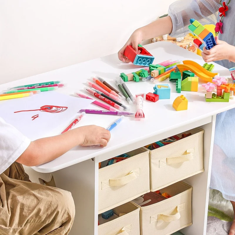 Yorbay Kindersitzgruppe mit Kindertisch und Stühlen