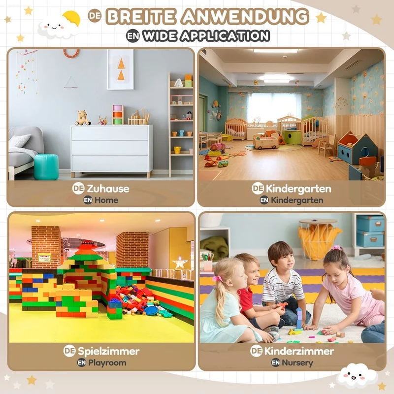 Yorbay Kindersitzgruppe mit Kindertisch und Stühlen