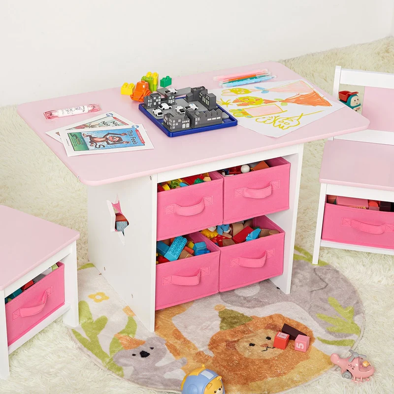 Yorbay Kindersitzgruppe mit Kindertisch und Stühlen