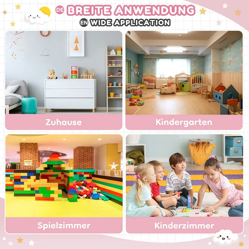 Yorbay Kindersitzgruppe mit Kindertisch und Stühlen
