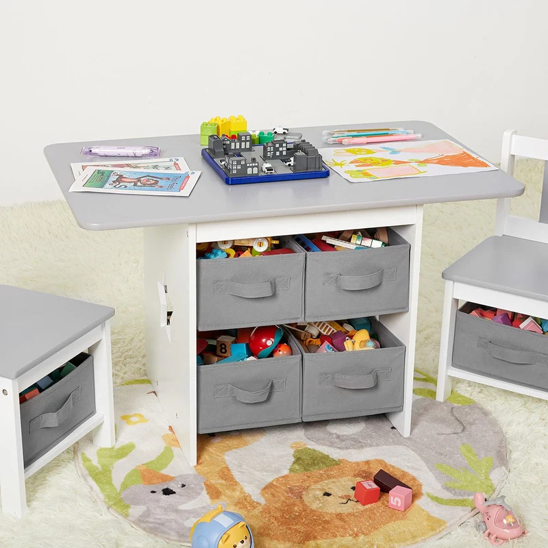 Yorbay Kindersitzgruppe mit Kindertisch und Stühlen