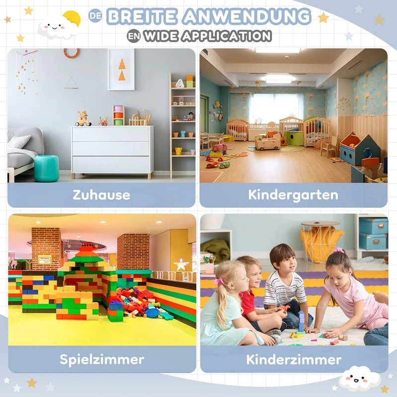 Yorbay Kindersitzgruppe mit Kindertisch und Stühlen