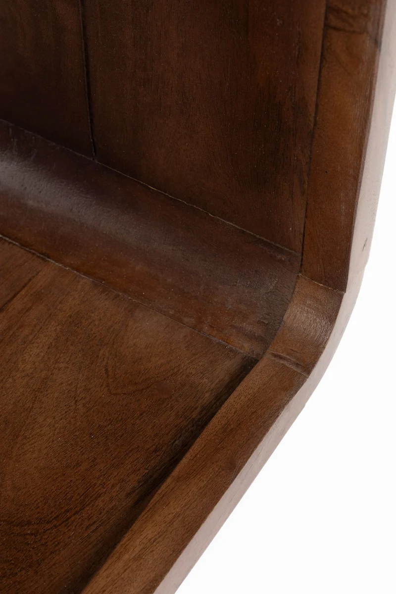 White Label Living Couchtisch Tycho – Braun, Mangoholz, 90 × 35 × 35 cm