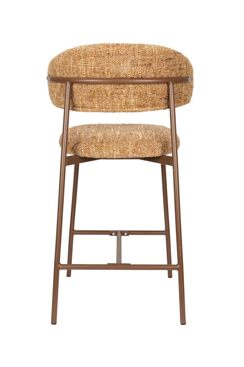 White Label Living Tresenhocker Claes – Ocker, Polyester, 51 × 44 × 94 cm, 2er-Set