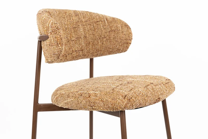 White Label Living Tresenhocker Claes – Ocker, Polyester, 51 × 44 × 94 cm, 2er-Set