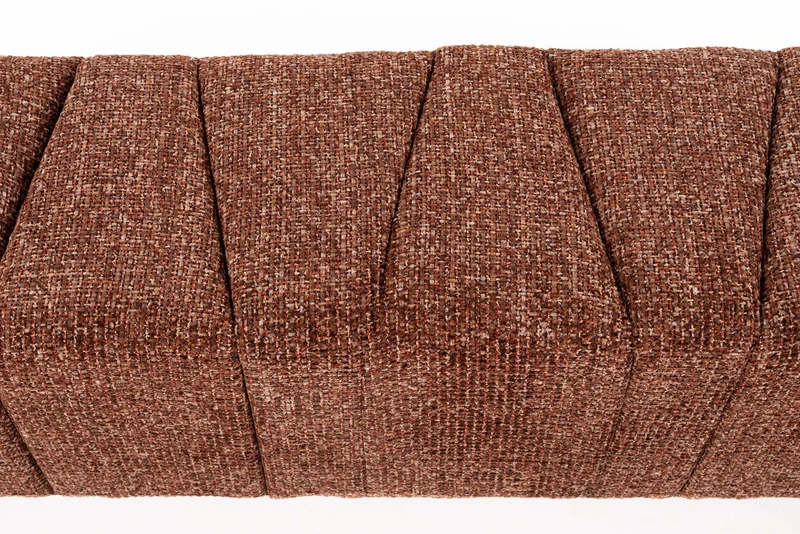 White Label Living Bank Dance Terracotta – Polyester, 40 × 120 × 45 cm