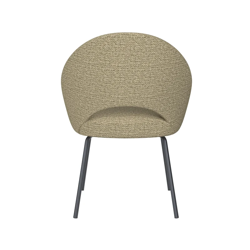 White Label Living Stuhl Mick Grün 4 Metallbeine – 60 × 56 × 83 cm