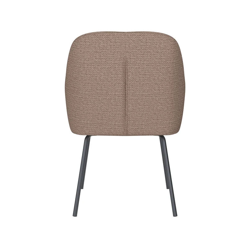 White Label Living Stuhl Otis Taupe 4 Metallbeine – 62 × 59 × 84 cm